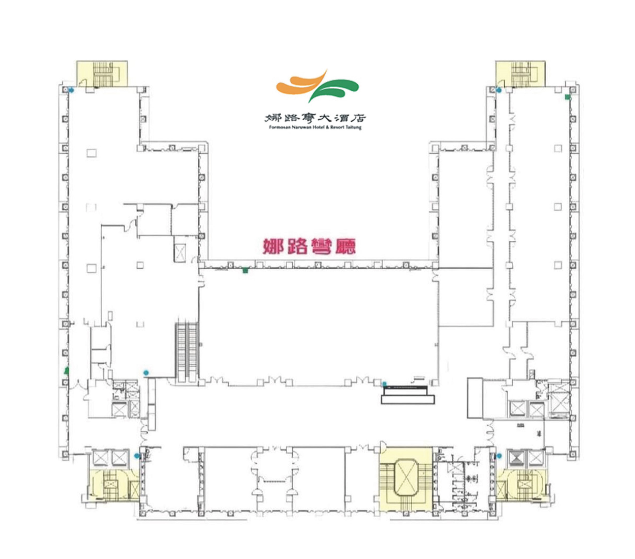 娜路彎大酒店2F平面圖